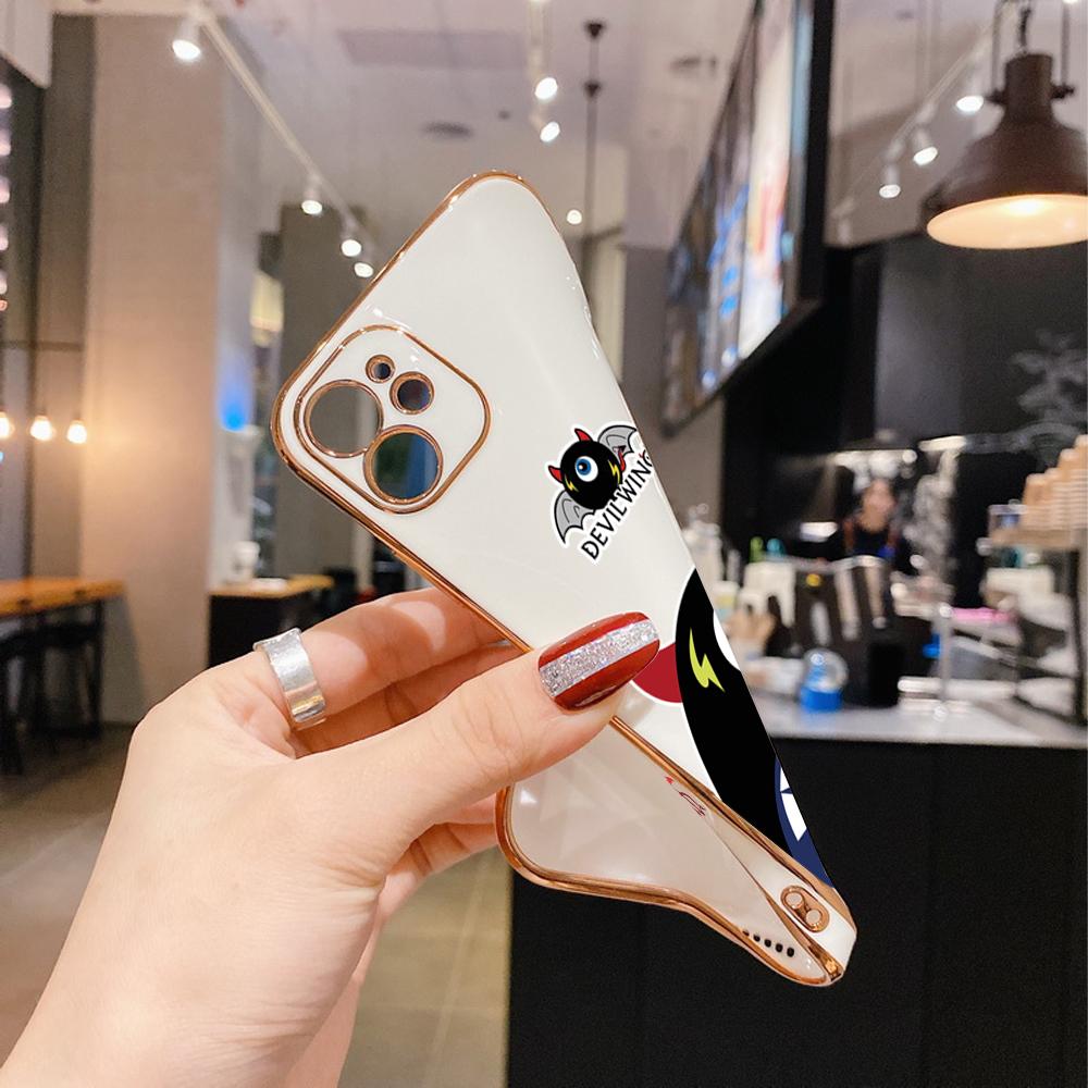 Colorful Printing Patterns Square Edge Pattern Casing Plated Phone Shell Luxury Plating Soft Phone Case for Huawei Honor Xiaomi Redmi