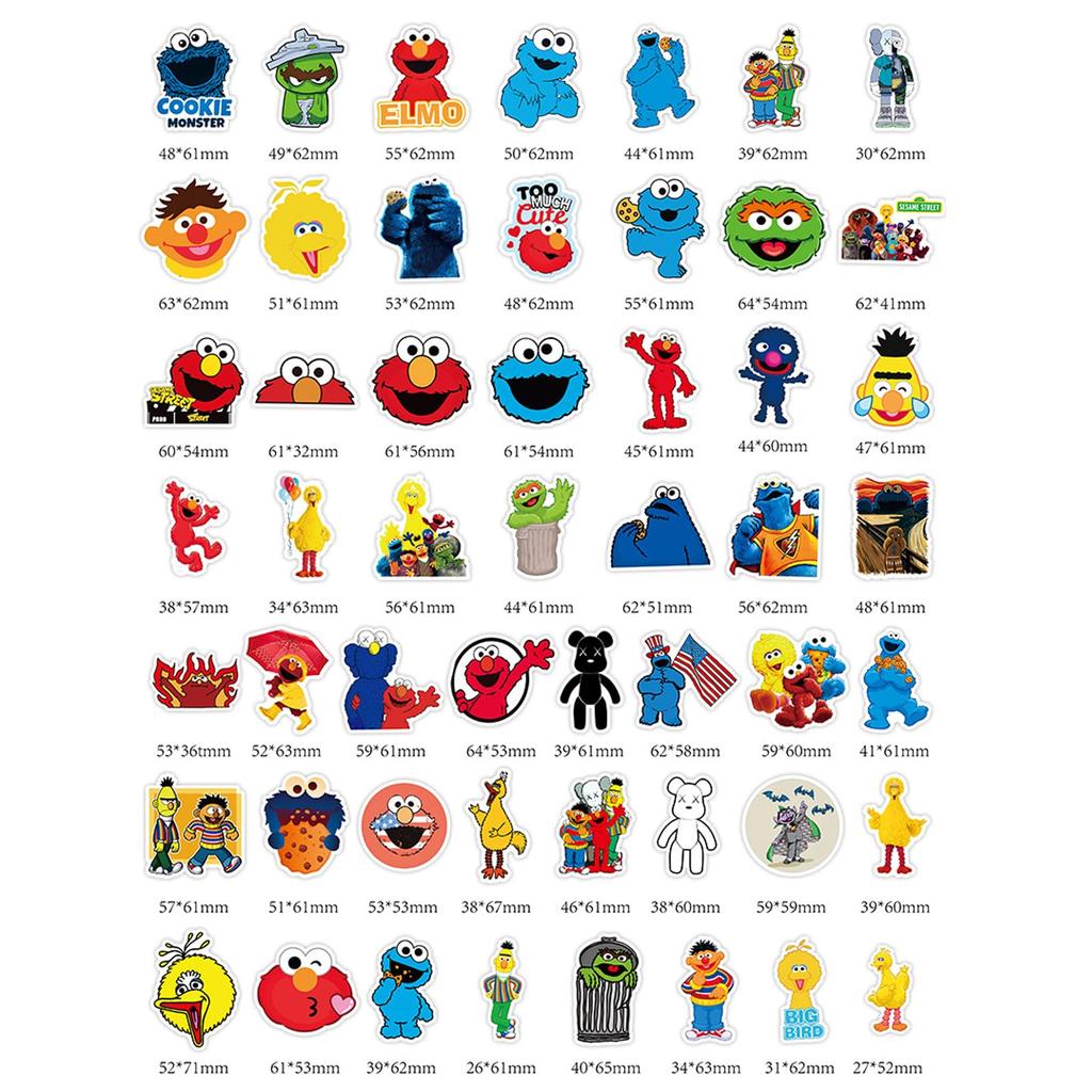 Sticker set of stylish and cute cute sticker suitable for 50, stickers, set, waterproof, cars, smartphones, suitcases, motorcycles, skateboards,