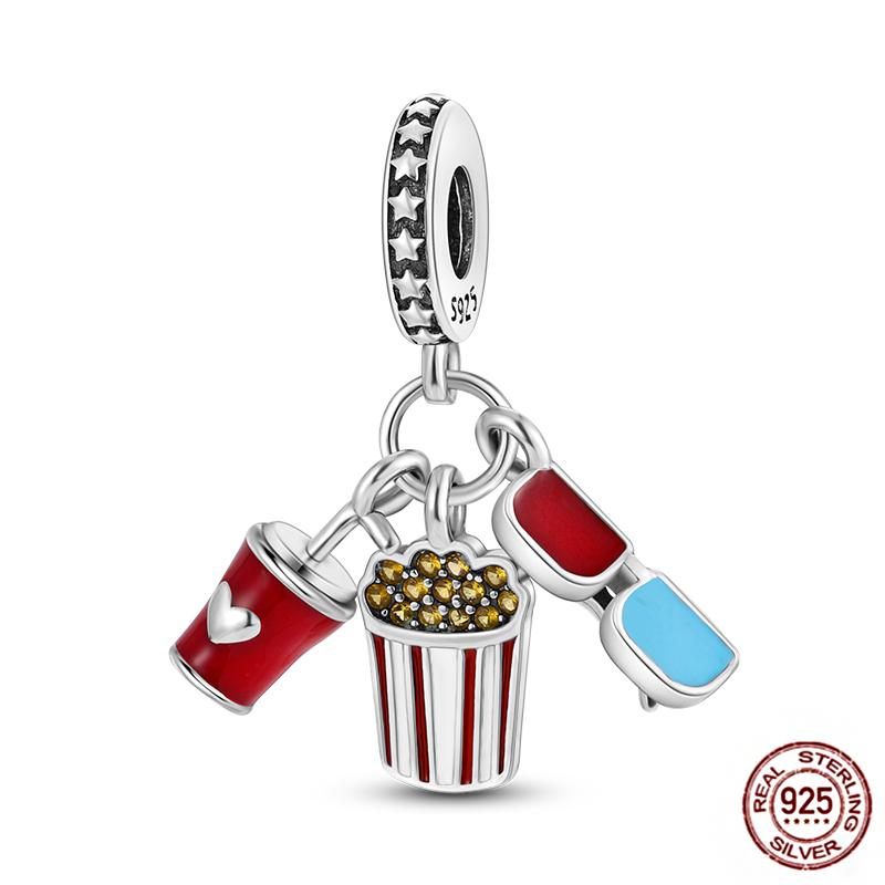 Fits Original Red Colorful Charmscopper Love Heart Bike Travel Race Car For Women Bracelet Christmas Gift Beads Diy Jewelry