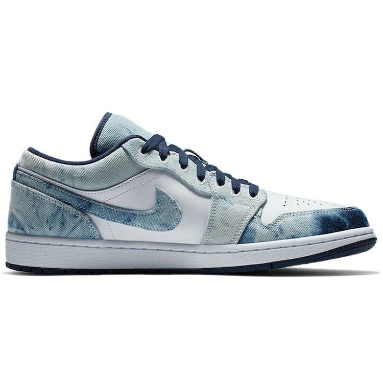 Jordan Air Jordan 1 Vintage Basketball Shoes Men's Low top Blue/White CZ8455-100(Team56-)