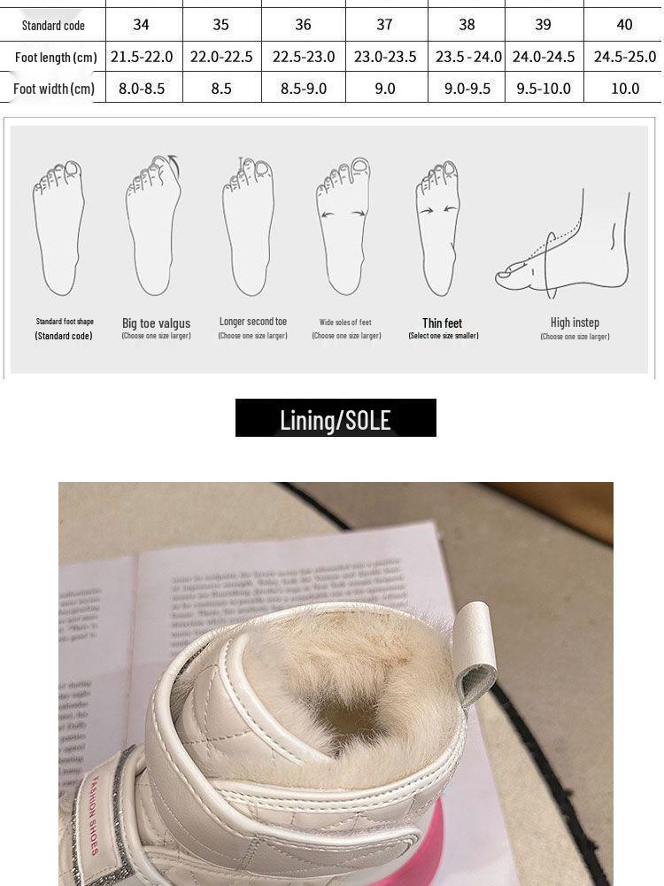 Harbin Women's Winter 2025 Fleece-Lined Snow Boots: Thick, Warm Ankle Boots for -40°C Cold Protection.