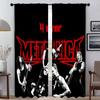 Partition M-MetallicaS Modern Living Room Curtains 2 Pieces Curtains for Bedroom Halloween Decoration Window Curtain Shades Home