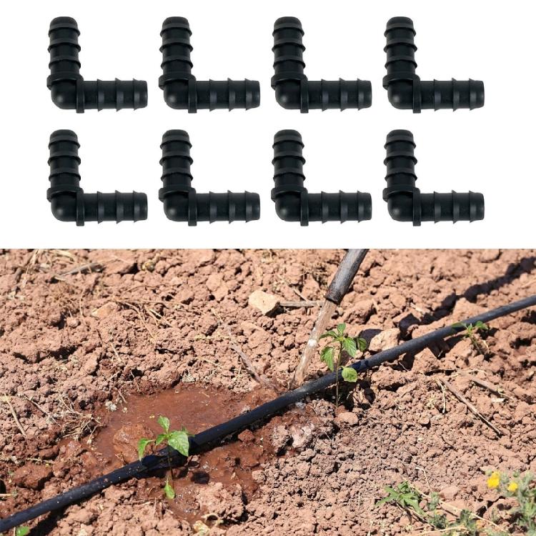 8Pcs Drip Irrigation Straight Fittings Barbed Locking Butt Joint Connectors 16mm Drip Tape Tubing Sprinkler Systems