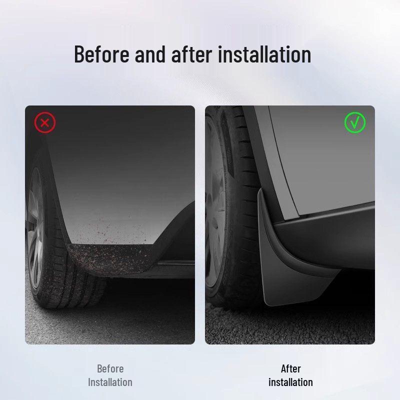 Bohrfreie Schmutzfänger für Tesla Model Y - Original-Stil Außenmodifikation