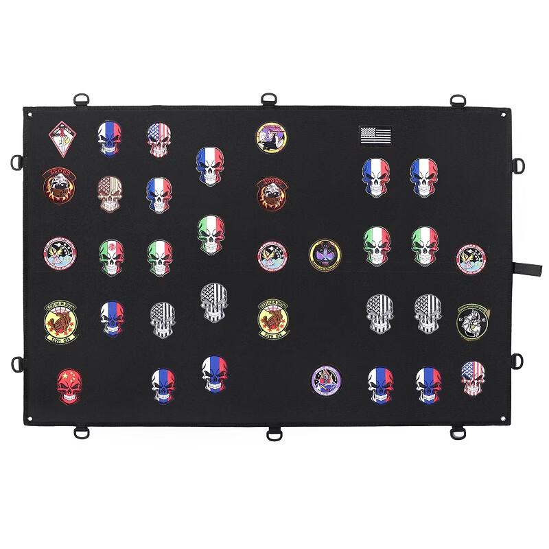 Tactical Velcro Patch Display Wall Organizer