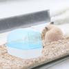 2Pcs Hamster Bath Room Plastic Transparent Dust-Proof Containers Detachable Hamster Bathing Tub Household Small Pet Dust Bath