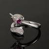 Lindon – bague classique en alliage de cuivre et Zircon, bijoux pour dames, cadeau de fête de promesse de mariage