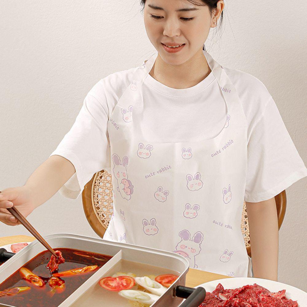 Anti Fouling Unisex Aprons Oil-proof Disposable Non-woven Apron Female Male