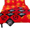 Manchester United FC Fleece Checkered Blanket