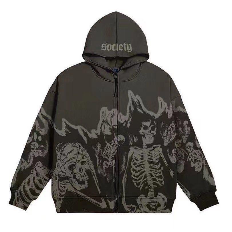 Spring and Autumn New Personality Painted Men's and Women's Hoodies Printed Graffiti Sweater