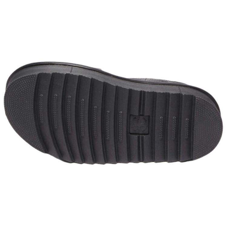 Dr. Martens Voss Leder Mode Trend Einriemen Sandalen 4,5cm Herren Sandalen Schwarz 31537001