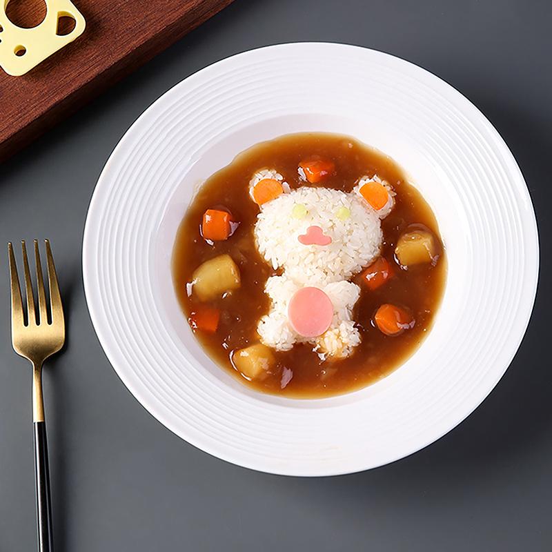 Cartoon Bear Kids Rice Ball Maker Mold Onigiri Mold 3D Bento Box Sushi Kitchen Tools Gadgets Sanwich Decoration Cutter Gift