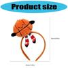 Roztomilý fotbalový basketbalový design Vlasový doplněk Huňaté pohodlné čelenky na sportovní události Každodenní nošení