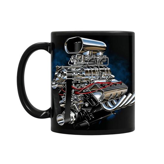 3D Engine Print Mug Ceramic Coffee Cup Dishwasher & Microwave Safe Mechanic Workshop Drinkware Unique Gift for Car Enthusiasts Mechanics