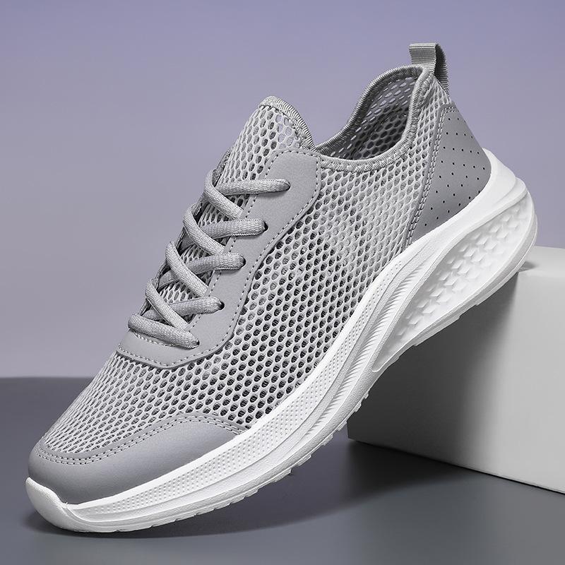 Large Size 48 Ultra-light and Thin Breathable Hollow Sports and Leisure Shoes Non-slip Soft-soled Running Shoes Mesh Shoes