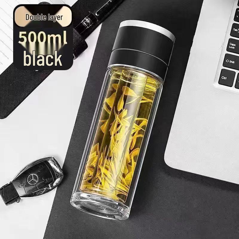 Shangqi Double-Wall Portable Glass Tumbler