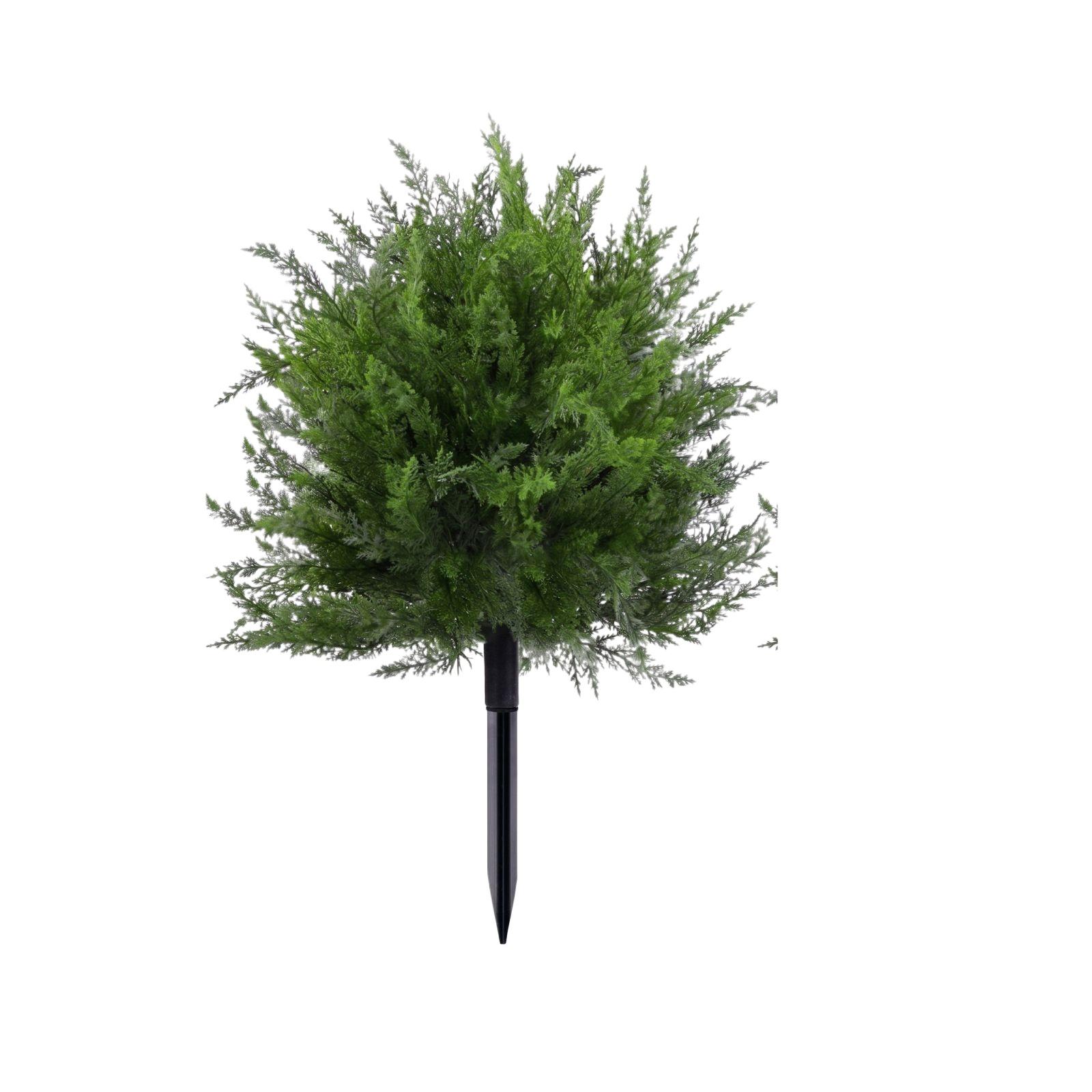 

Artificial Five Branch Cypress Leaf Garden Decoration with Ground Stake Realistic Texture and Durable Outdoor Use Suitable for Patio Balcony Lawn One Size зелёный