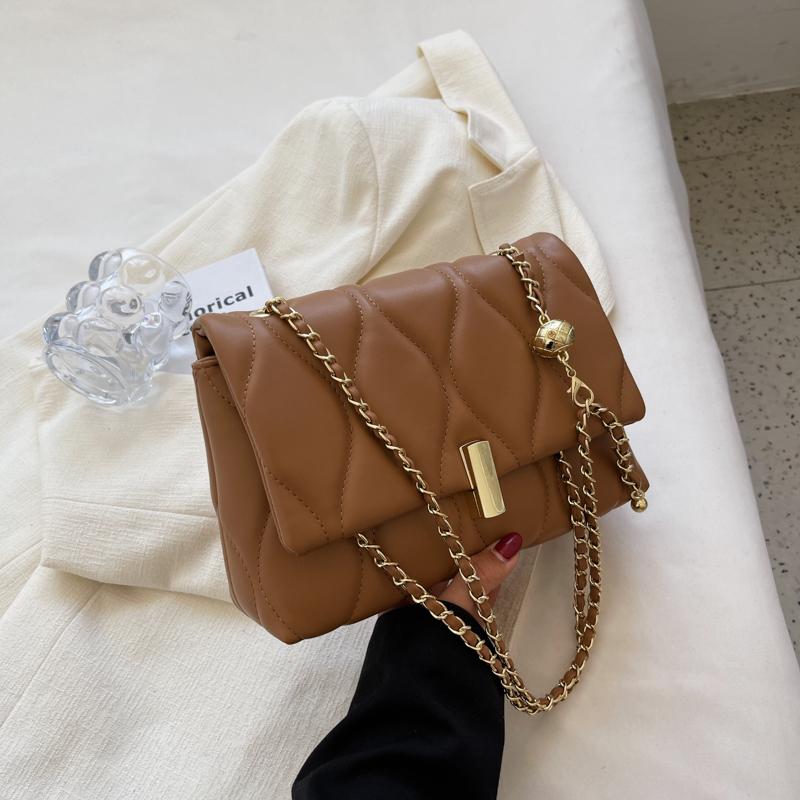 Spring Fashion Small Square Bags for Women  Soft Leather Flap Design One Shoulder Bag Lady Commuter Handbags Purses