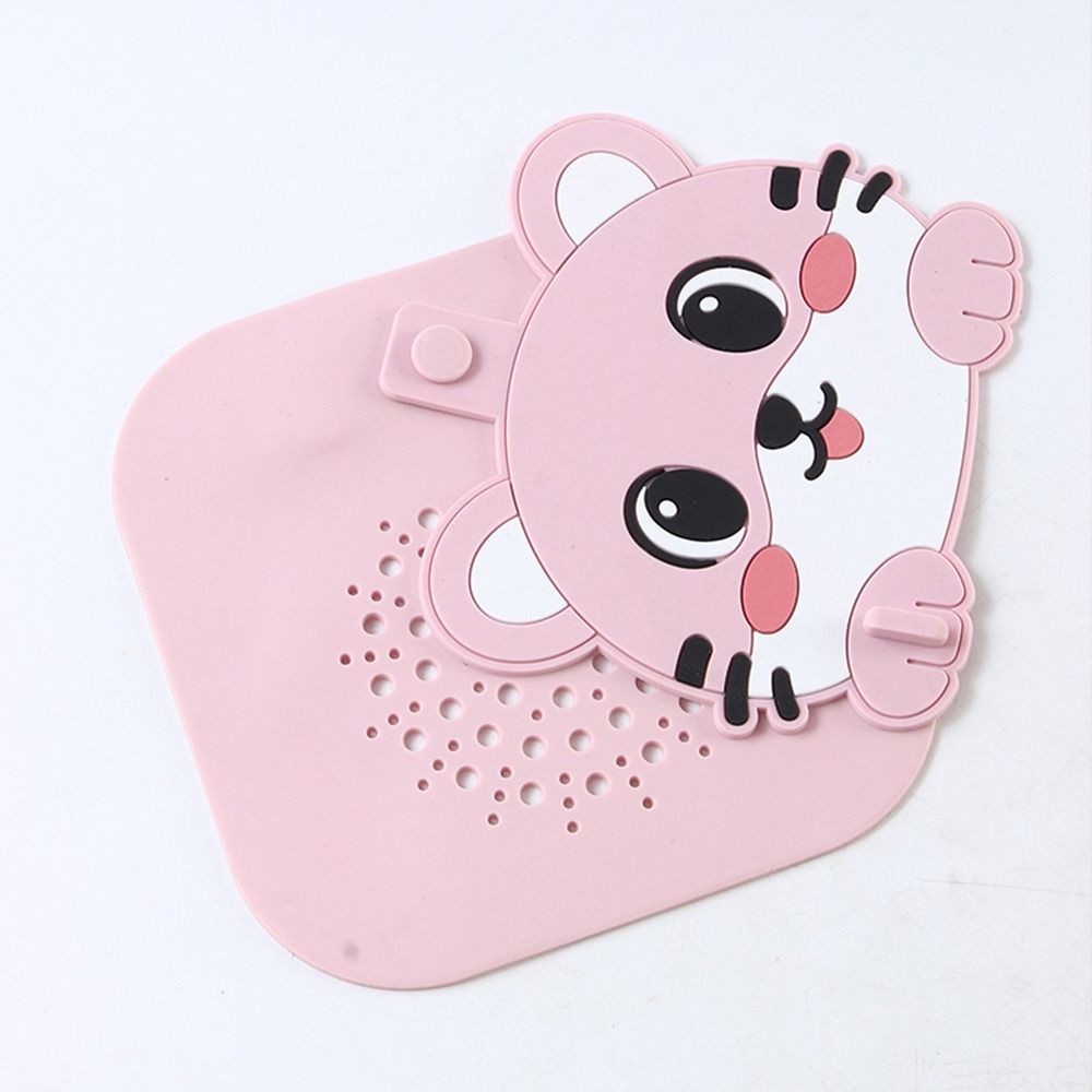 Anti Odor Floor Drain Pad Cartoon Cat Shower Drain Cover  for Kitchen Toilet