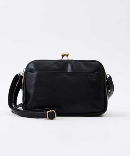 Natural Vintage Shoulder Bag with Wallet Function, Vintage, Self-Standing, Clasp Closure