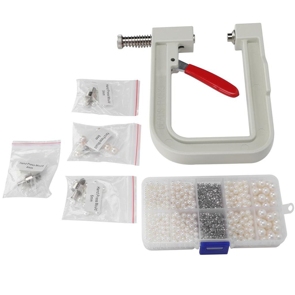 Pearl Setting Hand Press Machine Kit DIY Clothe Hat Shoes Decoration Hand‑Made Accessories