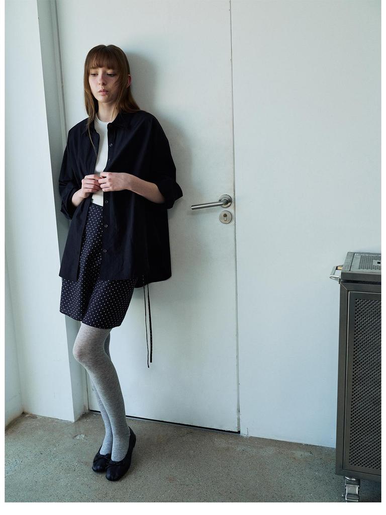 Spring Casual High-Waisted Tencel Polka Dot Wrap Skirt