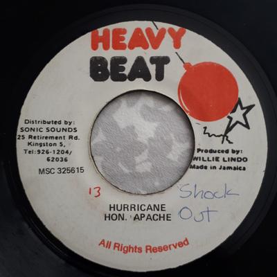 7inch Record HONORABLE APACHE - Hurricane MSC325615 Heavy Beat Jamaica Reggae, Ska & Dub Used