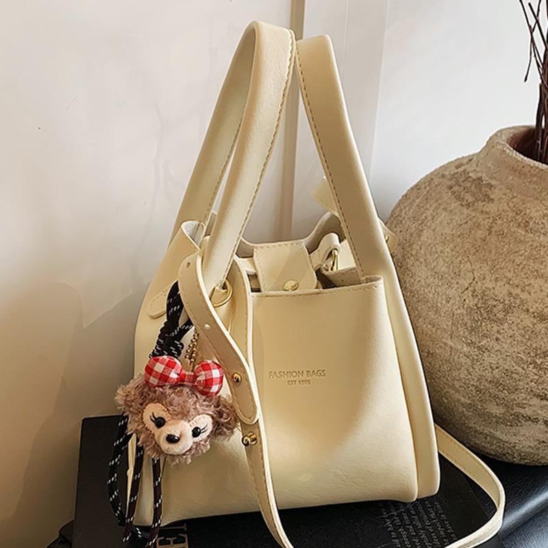 Stylish casual messenger bag women's handbag autumn new portable bucket bag niche shoulder tote bag