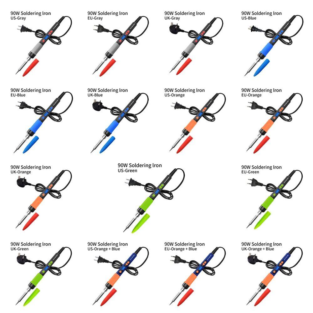 EU/US/UK Plug Digital Display Soldering Iron 90W Soldering Iron Pen DIY Projects