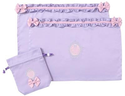 Arisana Placemats for Elementary School Set of Drawstring Bag Free [Arisana] Children, Girls, Students, Kindergarten, 2, Included, Ribbon, Satin, B.