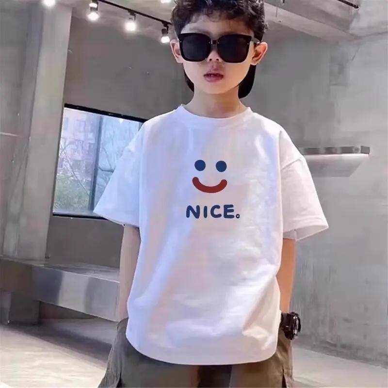 

Cool Short-Sleeve T-Shirts for Children in Spring and Summer - Breathable and Versatile Tops for Boys and Girls 100