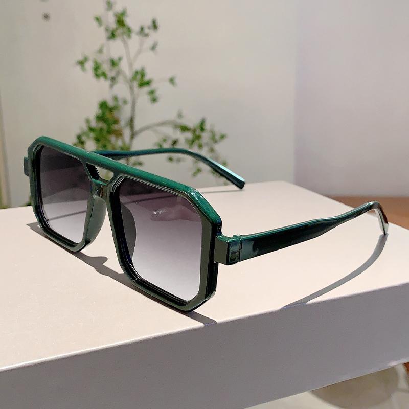1/3 Pcs Trendy Square Decoration Shades Retro Oversize Gradient Women Sunglasses Men's Brand Sun Glasses for Driving Fishing