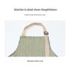 Dapeng Cotton Linen Striped Apron