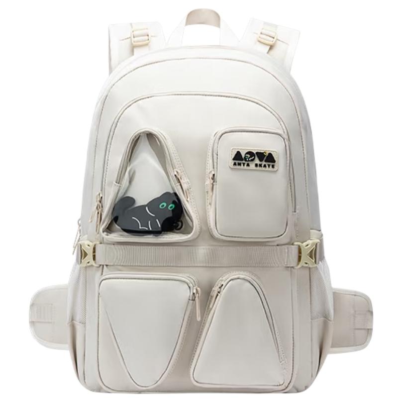 

Anta Casual Minimalist Brand Logo PU Backpack Unisex backpack Light-Smoke-Gray 192538153-4 Light Smoke Gray
