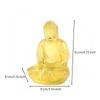 Seated Buddha Statue Ornament Decorative for Temple, Desks