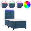 VidaXL Sommier à Lattes de Lit avec Matelas et LED, Lit Rembourré, Lit Simple, Lit Adulte de Chambre à Coucher Intérieur, 3136051