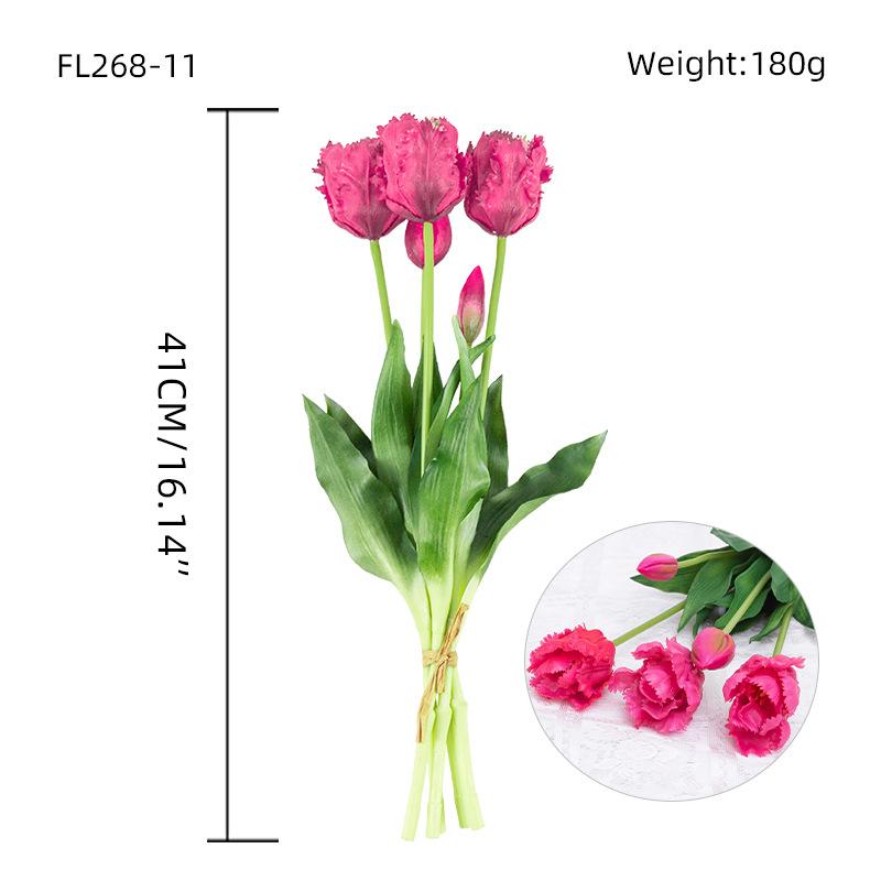 

Искусственный цветок Мягкий резиновый тюльпан Букет искусственных цветов Украшение для дома Украшение для гостиной