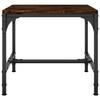 819406 vidaXL Table d'appoint Chêne fumé 40x40x35 cm Bois d'ingénierie
