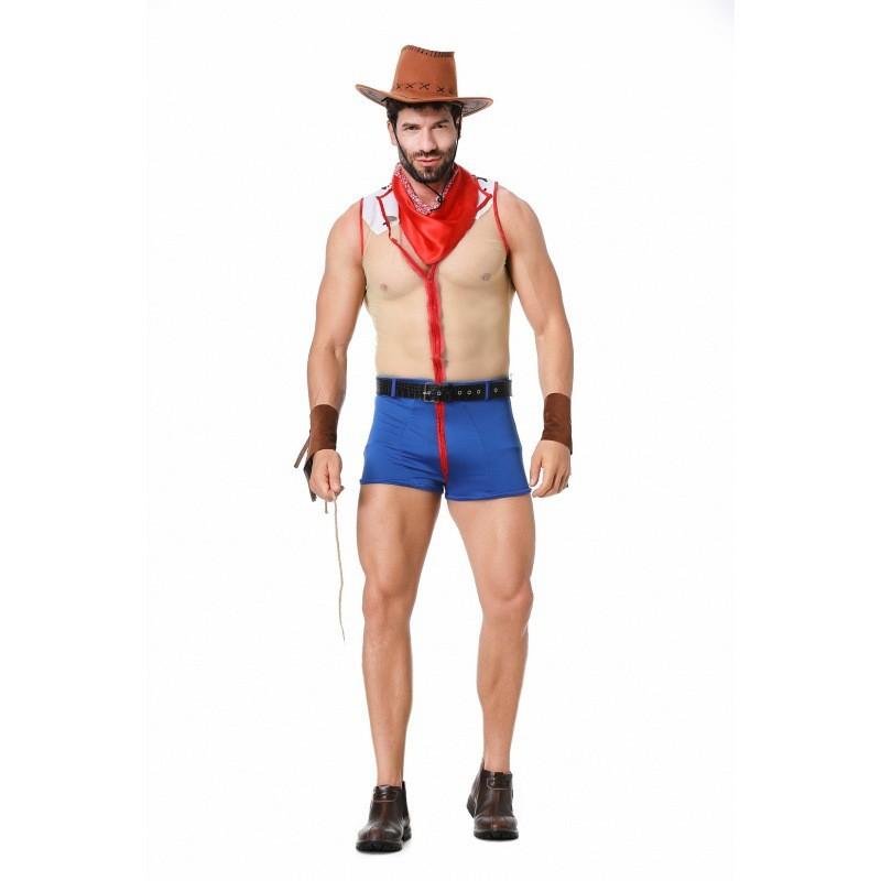 Firefighter Themed Men's Costume Set With Vibrant Colors And Polyester Fabric