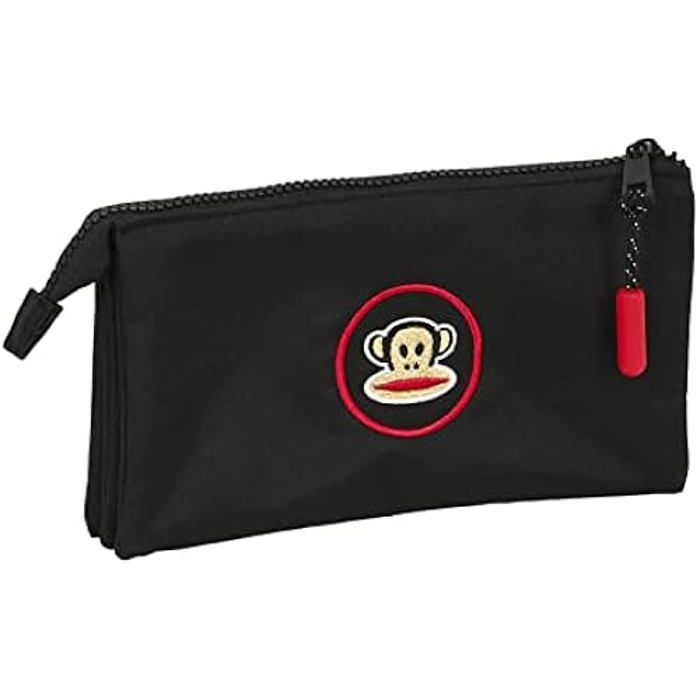 Trousse Fourre-Tout Triple - Paul Frank - Campers Noir - Enfant - Synthétique