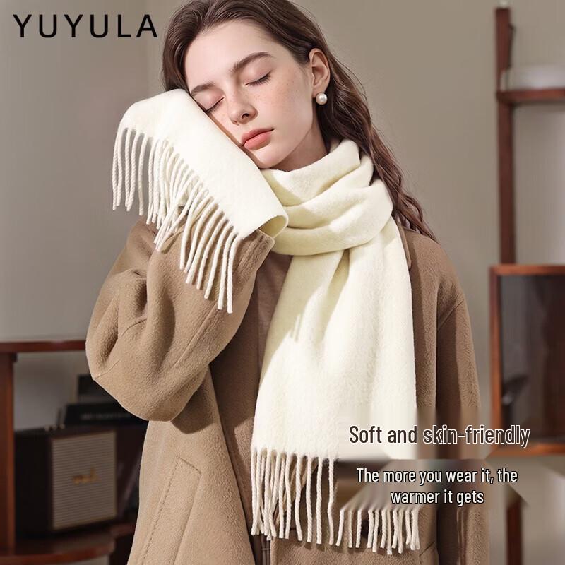 YUYULA Women's Pure Wool Scarf