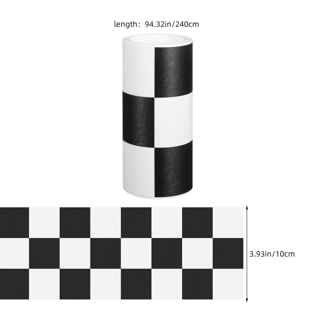 1 Roll Bulletin Board Borders Checkered Wall Sticker Bathroom Wall Stickers Skirting Line Decal Decorative Bulletin Board Trim