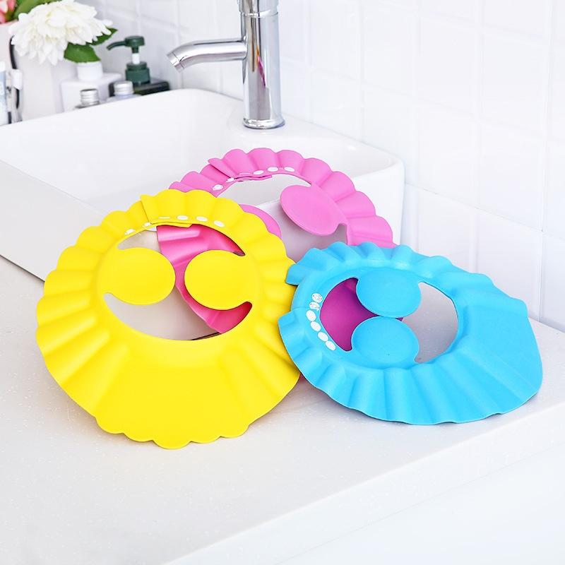 Adjustable Baby Shampoo Cap Thickened Shower Cap for Kids Ear Protection Bathing Accessories