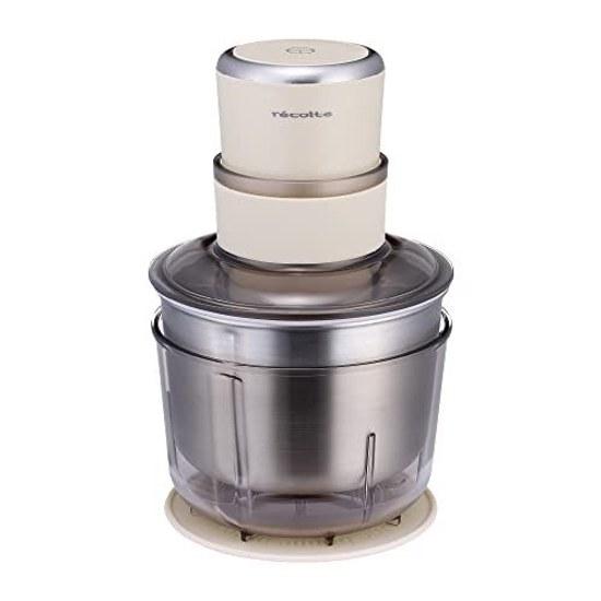 Recolte Food Processor Combo 7 Functions Large Capacity Ice Crushing Meat Grinding Minced Dough Kneading Whipping Chopping Mixing Easy Clean Cream