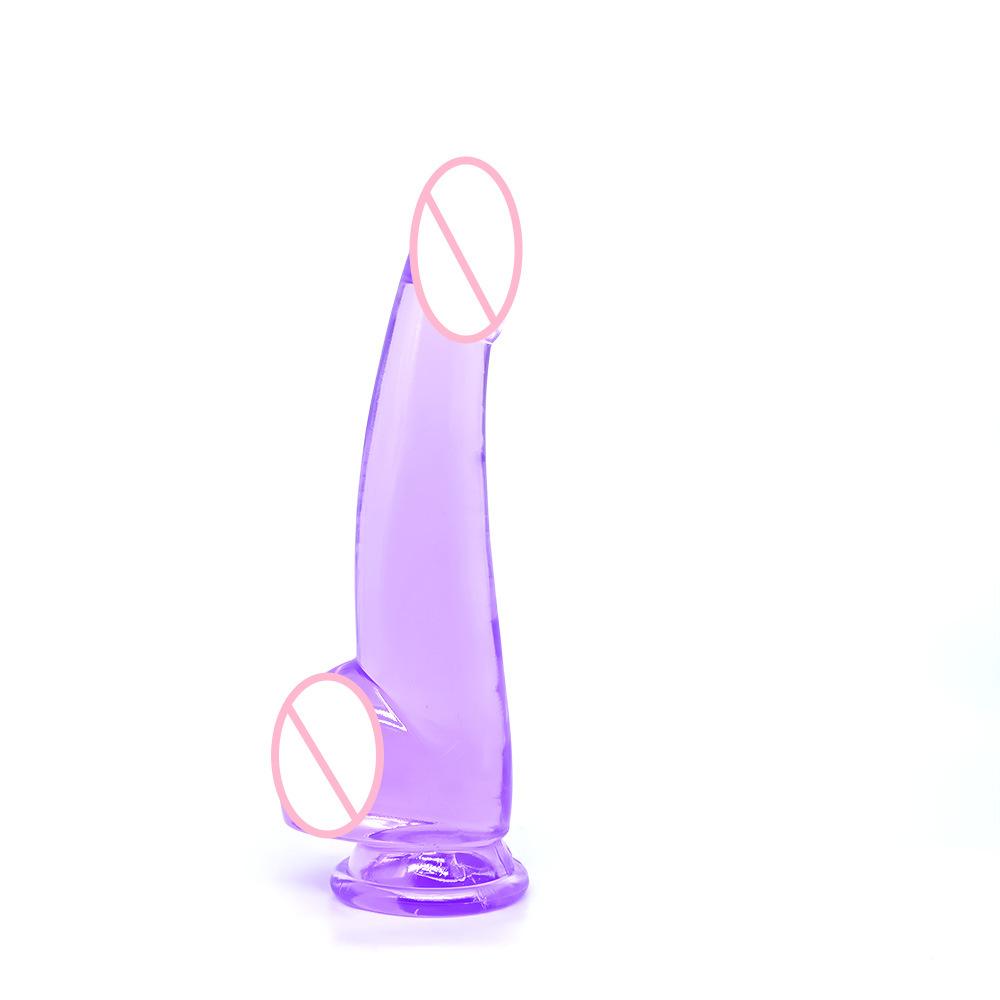 Crystal Transparent Simulation Penis Smooth and Soft Women's Masturbation Device Thick and Long Dildo Adult Sexy Sex Product