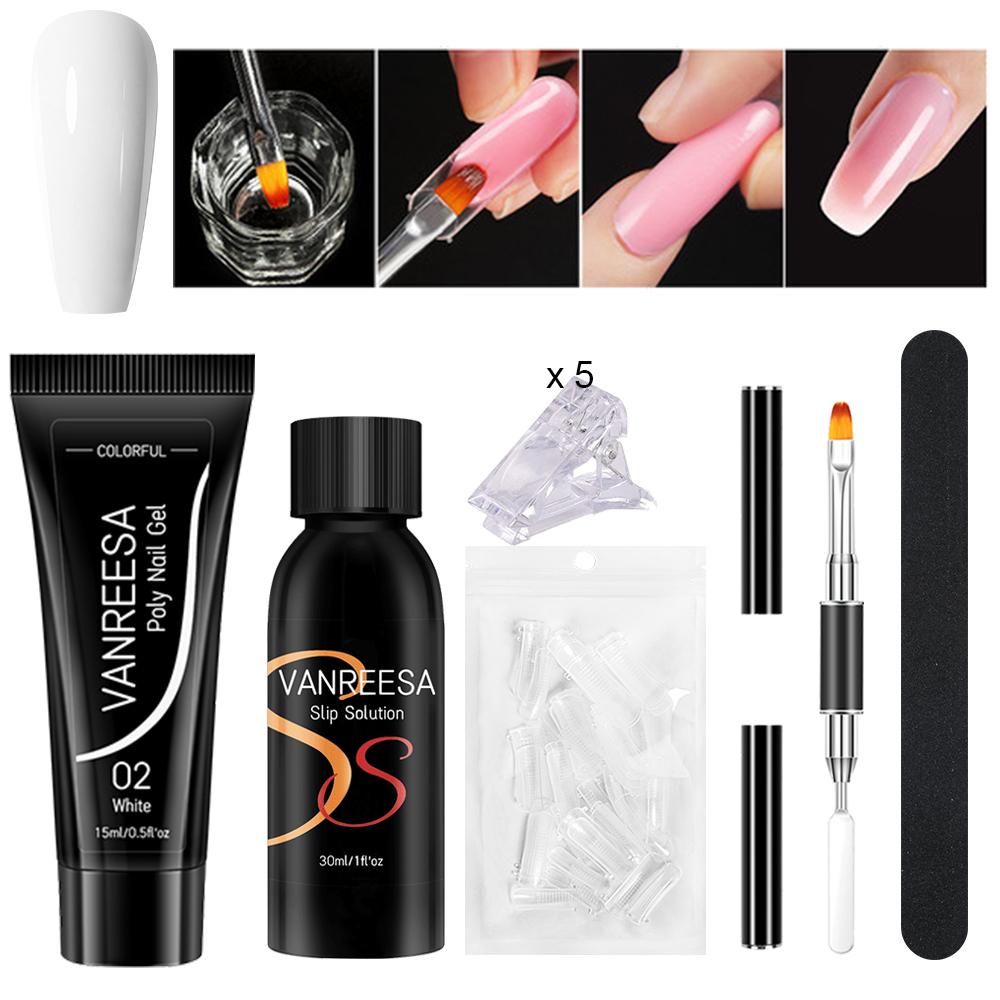 

Набор полигелей для ногтей VANREESA, быстрое наращивание ногтей, маникюр, удлиненная форма, накладные советы, инструмент для дизайна ногтей set 2