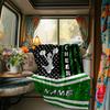 Cheerleading Spirit Design With Stars And Glitter Blanketcustomize Your Name Lightweight Comfortable And Stylish Blanket For Travel Bed Home Chair
