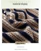 Elegant Korean-Style Striped Knitwear T-Shirt for Women, Plus Size, Loose Fit, Five-Sleeve, Perfect for Middle-Aged & Elderly, Spring Wear.