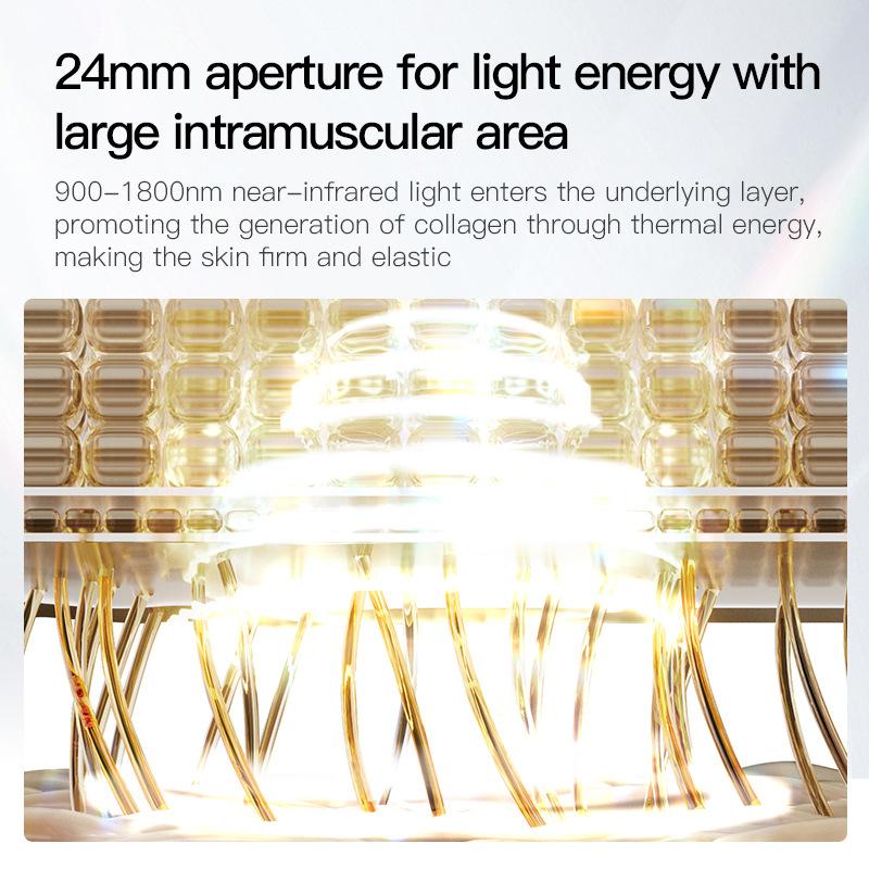 Milk Light Beauty Instrument, Black Gold Light Skin Rejuvenation Instrument, Near-infrared Light Home Face Brightening Skin Tone Beauty Salon