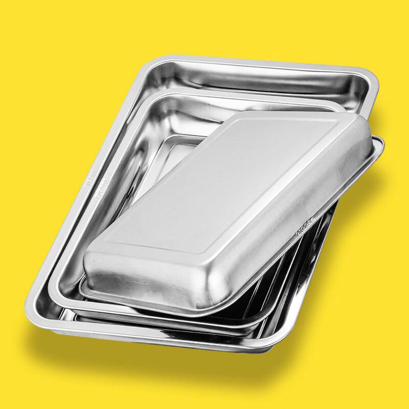 304 Stainless Steel Rectangular Deep Serving Tray